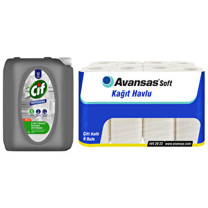 Cif Professional Elde Bulaşık Deterjanı 5 litre + Avansas Soft Kağıt Havlu 8'li Paket buyuk 2