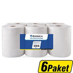 Avansas Soft İçten Çekmeli Kağıt Havlu 6'lı x 6 Paket Çok Al Az Öde buyuk 1