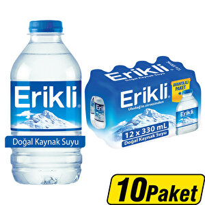 Erikli Doğal Kaynak Suyu 12 x 330 ml Pet Şişe 12'li x 10 Paket Çok Al Az Öde buyuk 1