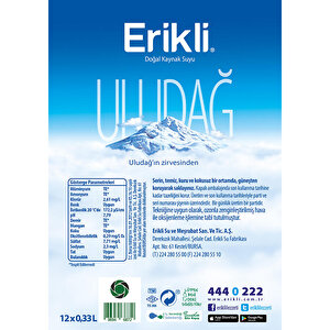 Erikli Doğal Kaynak Suyu 12 x 330 ml Pet Şişe 12'li x 10 Paket Çok Al Az Öde buyuk 8