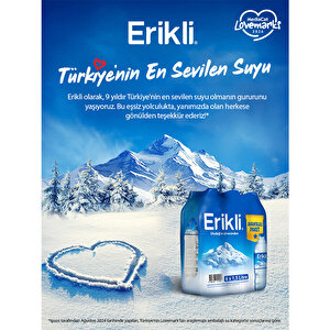 Erikli Doğal Kaynak Suyu 6 x 1,5 litre Pet Şişe x 10 Paket Çok Al Az Öde buyuk 6