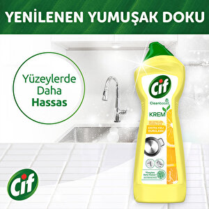Cif Krem Yüzey Temizleyici Limon 750 ml - 4 Adet Çok Al Az Öde buyuk 4