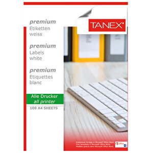 Tanex Tw-2102 Beyaz Sevkiyat ve Lojistik Etiketi 210 mm x 148.5 mm 5 Paket Çok Al Az Öde buyuk 2