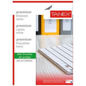 Tanex Tw-2204 Beyaz Sevkiyat ve Lojistik Etiketi 105 mm x 148.5 mm 5 Paket Çok Al Az Öde buyuk 2