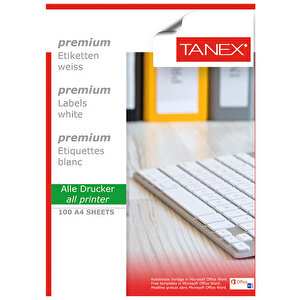 Tanex Tw-2204 Beyaz Sevkiyat ve Lojistik Etiketi 105 mm x 148.5 mm 10 Paket Çok Al Az Öde buyuk 2