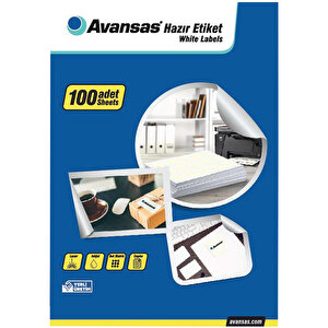 Avansas AV-1102 Beyaz Etiket 210x148,5 mm 2'li x 10 Paket Çok Al Az Öde buyuk 2
