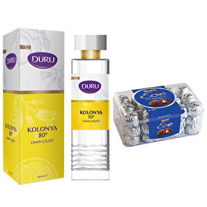 Ülker Ece Define İkramlık Çikolata 455 g + Duru Limon Kolonyası Pet Şişe 400 ml buyuk 1