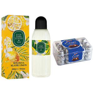 Ülker Ece Define İkramlık Çikolata 458 g + Eyüp Sabri Tuncer Limon Kolonyası Pet Şişe 400 ml