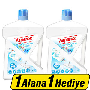 Asperox Parfümlü Yüzey Temizleyici Temizliğin Kokusu Beyaz Sabun 2,5 litre 1 Alana 1 Hediye buyuk 1