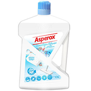 Asperox Parfümlü Yüzey Temizleyici Temizliğin Kokusu Beyaz Sabun 2,5 litre 1 Alana 1 Hediye buyuk 2
