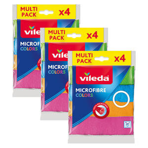 Vileda Colors 4'lü Mikrofiber Temizlik Bezi 3 Al 2 Öde