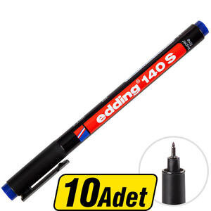 Edding 140S Asetat Kalem Mavi S Uç 10 Al 8 Öde