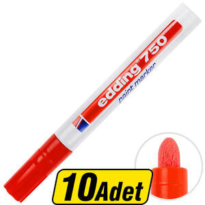 Edding 750 Boya Marker Kalem Kırmızı 10 Al 8 Öde
