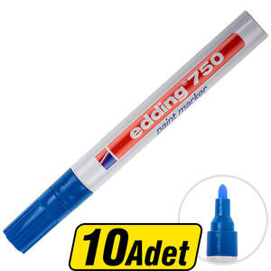 Edding 750 Boya Marker Kalem Mavi 10 Al 8 Öde