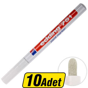 Edding 751 Boya Marker Kalem Beyaz 10 Al 8 Öde