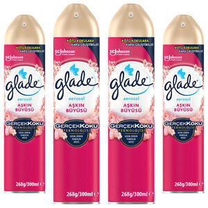Glade Aerosol Oda Kokusu Aşkın Büyüsü 300 ml x 4 Adet Çok Al Az Öde