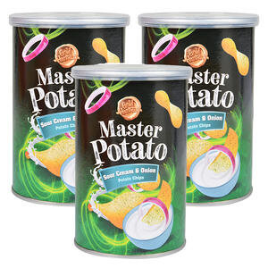 Master Potato Ekşi Krema ve Soğan Çeşnili Cips 60 g x 3 Adet