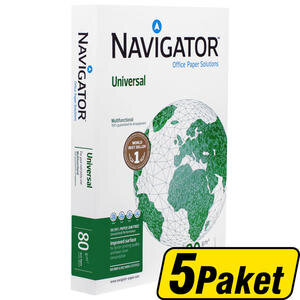 Navigator A3 Fotokopi Kağıdı 80 g (500 Sayfa) x 5 Paket