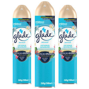 Glade Aerosol Oda Kokusu Okyanus Sessizliği 300 ml x 3 Adet Çok Al Az Öde
