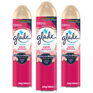 Glade Aerosol Oda Kokusu Aşkın Büyüsü 300 ml x 3 Adet Çok Al Az Öde