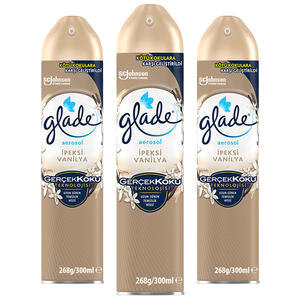 Glade Hava Tazeleyici Oda Kokusu İpeksi Vanilya 300 ml x 3 Adet Çok Al Az Öde