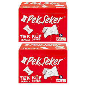 Pekşeker Tek Sargılı Purlize Küp Şeker 750 g x 2 Paket Çok Al Az Öde