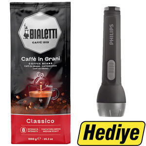 Bialetti Classico (Roma) Çekirdek Kahve 1000 g Alımında Philips El Feneri Sfl3175 Hediye