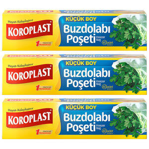 Koroplast Buzdolabı Poşeti Küçük Boy 20 x 30 cm 40'lı Paket - 3 Al 2 Öde