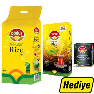 Doğuş Geleneksel Rize Dökme Çay 5000 g Alımında Rize Dökme Çay 1000 g ve Tomurcuk Çay 100 g Hediye