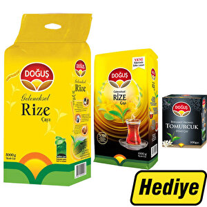 Doğuş Geleneksel Rize Dökme Çay 5000 g Alımında Rize Dökme Çay 1000 g ve Tomurcuk Çay 100 g Hediye