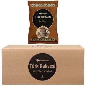 Avansas Türk Kahvesi 100 g x 25'li 