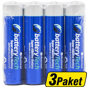 Avansas Battery Tech Süper Alkalin AAA İnce Kalem Pil 4 x 3 Paket - Çok Al Az Öde