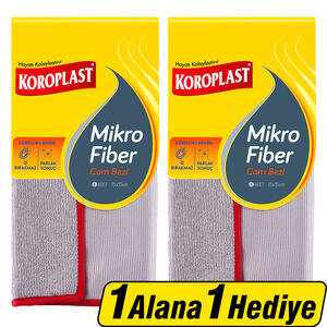 Koroplast Mikrofiber Cam Bezi Tekli Paket - 1 Alana 1 Hedye