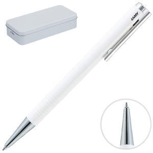Lamy Logo Mplus 204 MT-B Tükenmez Kalem ve Hediye Kalem Kutusu Beyaz
