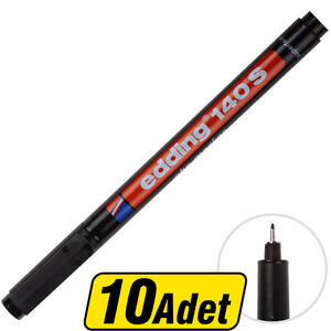 Edding 140S Asetat Kalem Siyah S Uç 10 Al 8 Öde