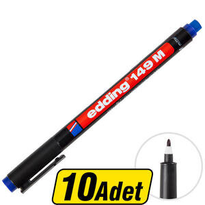 Edding 149M Permanent Asetat Kalem Siyah M Uç 10 Al 8 Öde