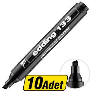 Edding 133 Permanent Marker Koli Kalemi Kesik Uçlu Siyah 10 Al 8 Öde