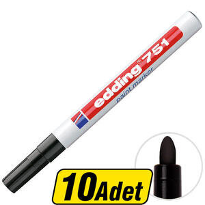 Edding 751 Boya Marker Kalem Siyah 10 Al 8 Öde