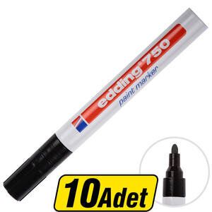 Edding 750 Boya Marker Kalem Siyah 10 Al 8 Öde