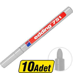Edding 751 Boya Marker Kalem Gümüş 10 Al 8 Öde