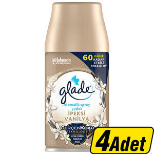 Glade Otomatik Yedek Sprey İpeksi Vanilya 269 ml  x 4 Adet - Çok Al Az Öde