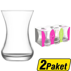 Lav Demet LV-DMT303 Sade Çay Bardağı 135 ml 6'lı x 2 Paket - Çok Al Az Öde