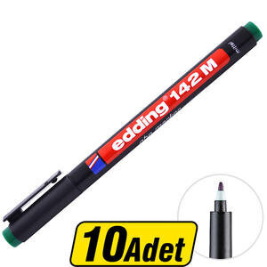 Edding 142M Permanent Asetat Kalem Yeşil  M Uç 10 Al 8 Öde