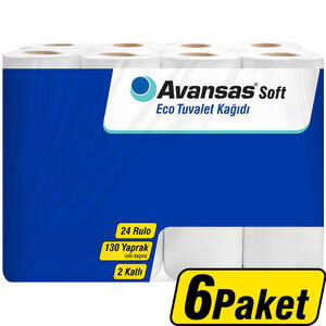 Avansas Soft Tuvalet Kağıdı 24'lü x 6 Paket Koliyle Al Kazan