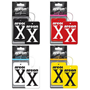Areon X Black Crystal + X Bubble Gum + X Summer Dream + X Vanilya Sarı 4'lü Paket - Çok Al Az Öde
