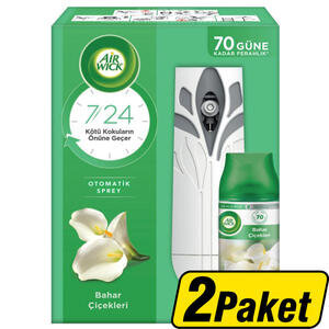 Air Wick Freshmatik Oda Kokusu Kit + Yedek Koku Bahar Çiçekleri Hediye x 2 Paket - Çok Al Az Öde 