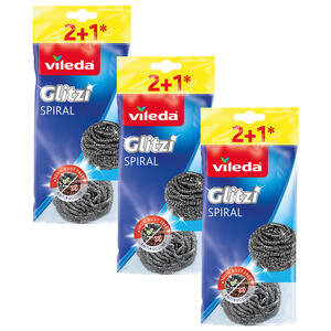 Vileda Çelik Bulaşık Teli 3'lü x 3 Paket - 3 Al 2 Öde