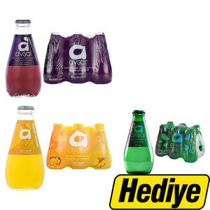 Avşar Karadut & Frenk Üzümü ve Mango & Ananas Aromalı Maden Suyu 24'lü x 200 ml Alımında Doğal Maden Suyu 6'lı Hediye