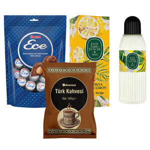 Avansas Türk Kahvesi 100 g + Eyüp Sabri Tuncer Limon Kolonyası Pet Şişe 400 ml + Ülker Ece İkramlık Çikolata Fındıklı 350 g