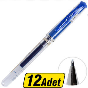 Uni-ball Um-153 Signo Broad İmza Kalemi 1.0 mm Mavi x 12 Adet - 12 Al 10 Öde